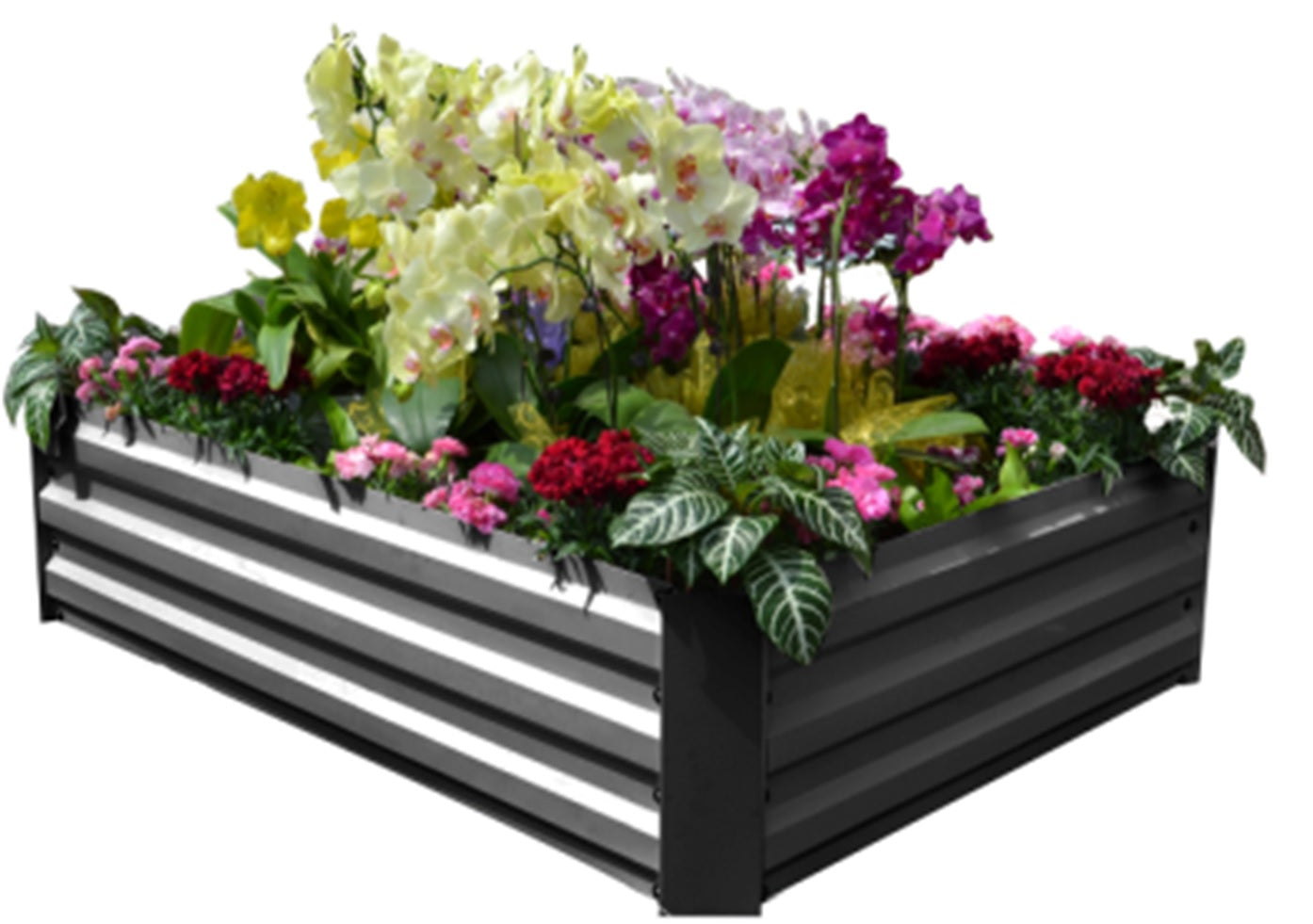 Metall Hochbeet Gartenbeet Gemüsebeet Pflanzbeet Pflanzkasten Blumenbeet Garten