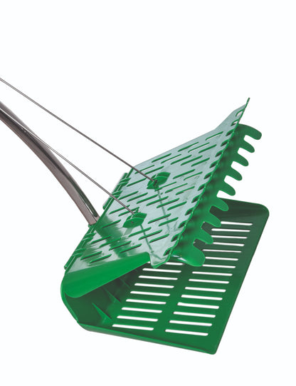 LAUBFIX Pro Laubbesen Laubrechen Laubharke Garten Harke Besen Laubsammler