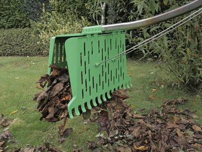 LAUBFIX Pro Laubbesen Laubrechen Laubharke Garten Harke Besen Laubsammler