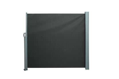 Seitenmarkise 160x300 Alu Seitenwandmarkise Markise Windschutz Sichtschutz grau