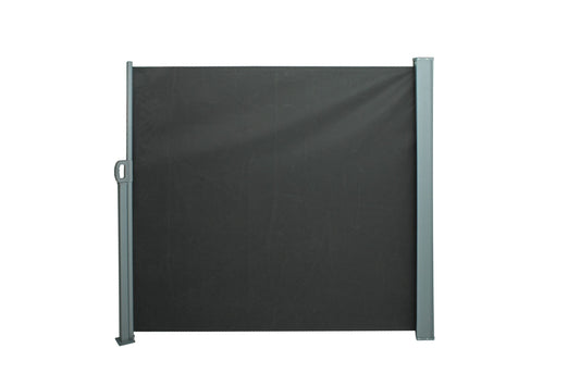 Seitenmarkise 160x300 Alu Seitenwandmarkise Markise Windschutz Sichtschutz grau