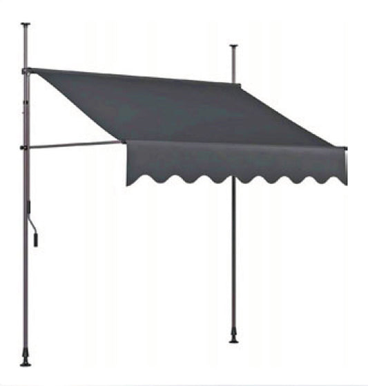 Klemmmarkise 300x300cm Markise Sonnenschutz Garten Outdoor Balkon Terrasse