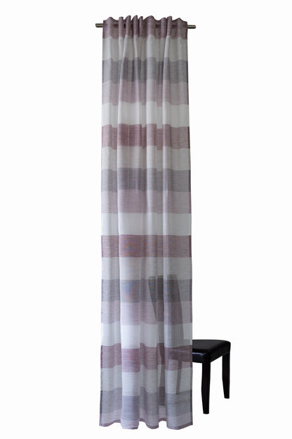 Homing Schlaufenschal Kadin 140x245 Vorhang Wohnzimmer transparent beere Deko