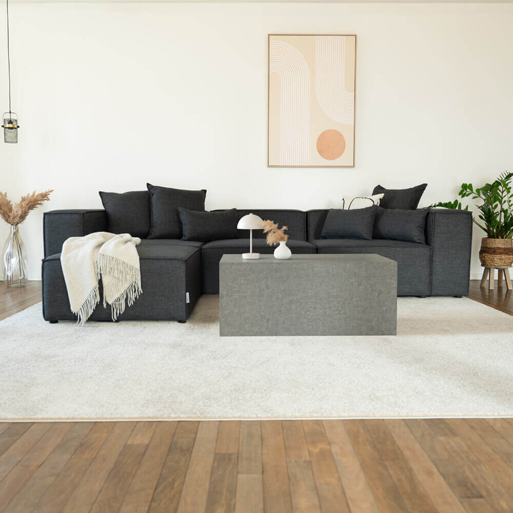 Modulares Sofa Cozy L 327x207 cm Wohnlandschaft Sofa Couch Wohnzimmer Garnitur