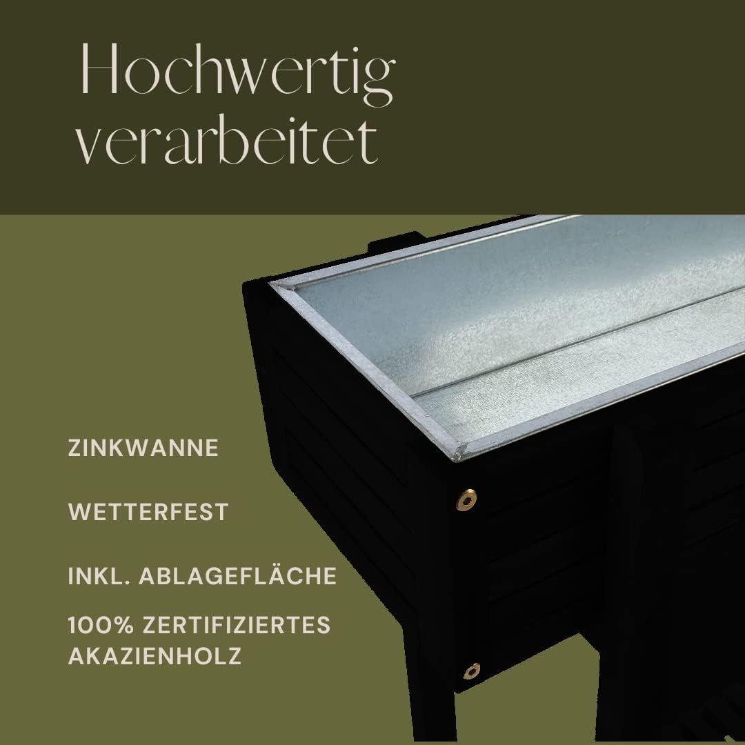 Hochbeet Pflanzkasten Pflanzbeet Kräuterbeet Blumenbeet Balkon Holzbeet Outdoor