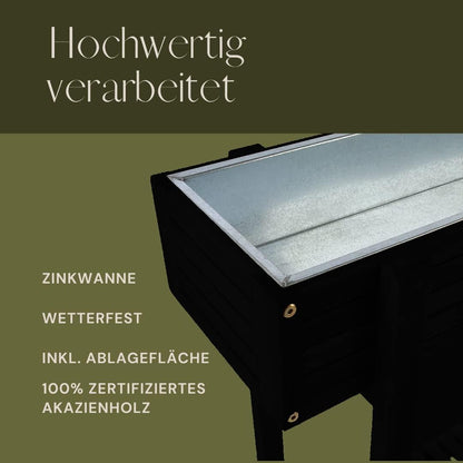 Hochbeet Pflanzkasten Pflanzbeet Kräuterbeet Blumenbeet Balkon Holzbeet Outdoor