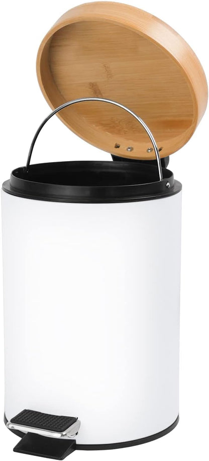 Skanfriends Kosmetikeimer 3 Liter schwarz Badezimmer Abfalleimer Absenkautomatik