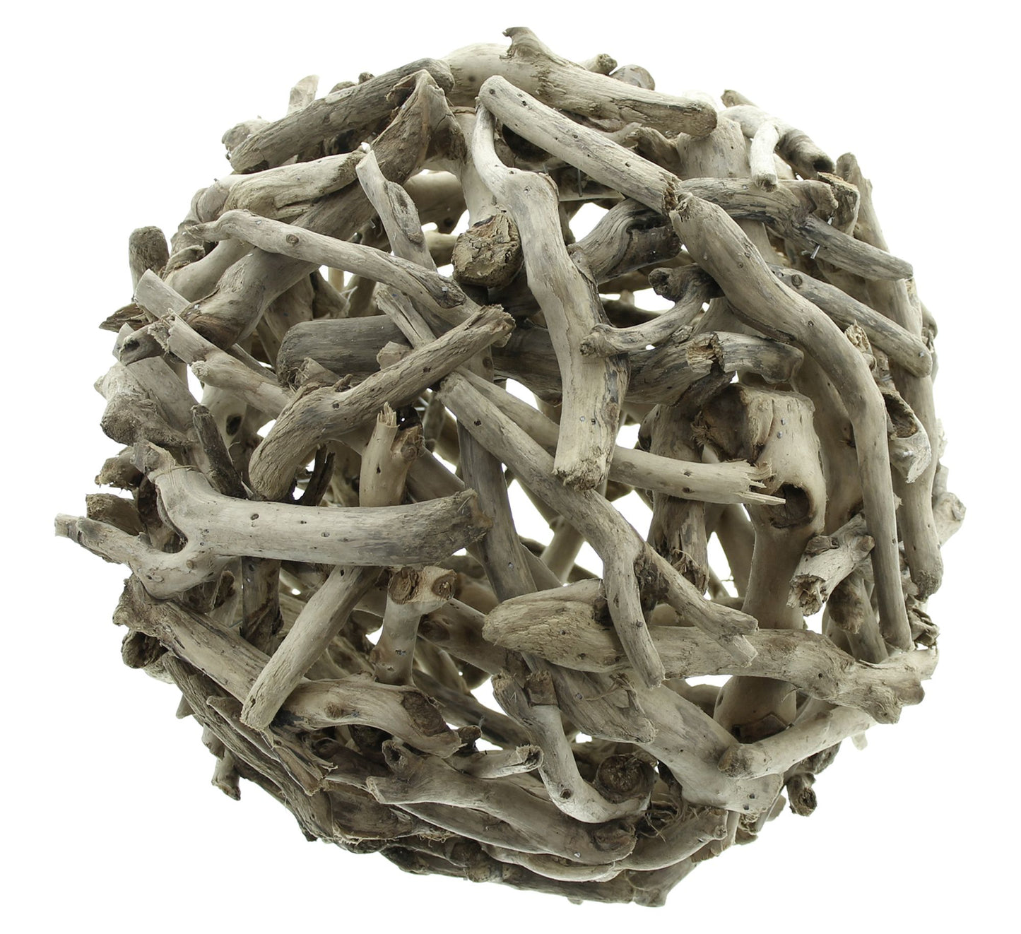 Kugel Treibholz 30cm Deko natur Holz Gartenkugel Holzkugel Treibholzkugel Garten