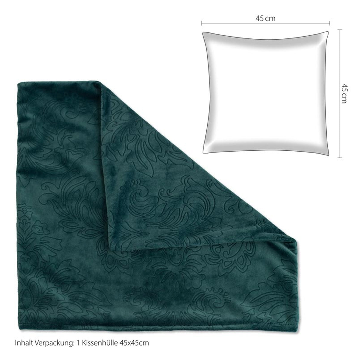 Homing Kissenhülle London 45x45cm sea Kissen Bezug Hülle Dekokissen Geometrisch