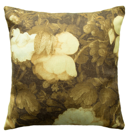 Homing Kissenhülle Amsterdam 45x45 safran Kissen Bezug Wohnzimmer Geblümt Deko