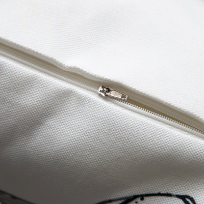 Homing Kissenhülle Koi 45x45 weiss-schwarz Kissen Bezug Wohnzimmer Tiermotive