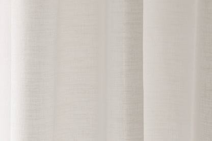 HOMING Schlaufenschal verdeckt Oskar 140x245 Vorhang Wohnzimmer transparent weiß