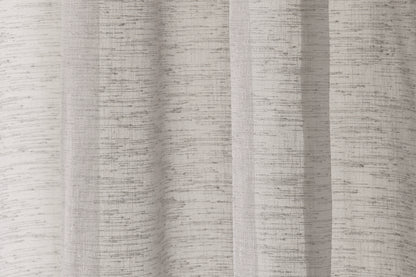 HOMING Schlaufenschal verdeckt Oskar 140x245 Vorhang Wohnzimmer transparent grau