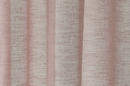 HOMING Schlaufenschal verdeckt Oskar 140x245 Vorhang Wohnzimmer transparent rose