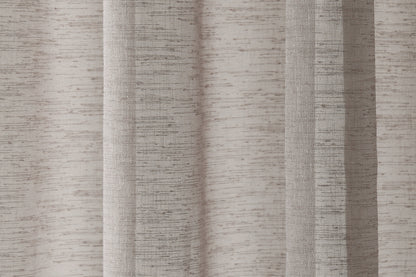 HOMING Schlaufenschal Oskar 140x245 Vorhang Wohnzimmer transparent taupe Deko