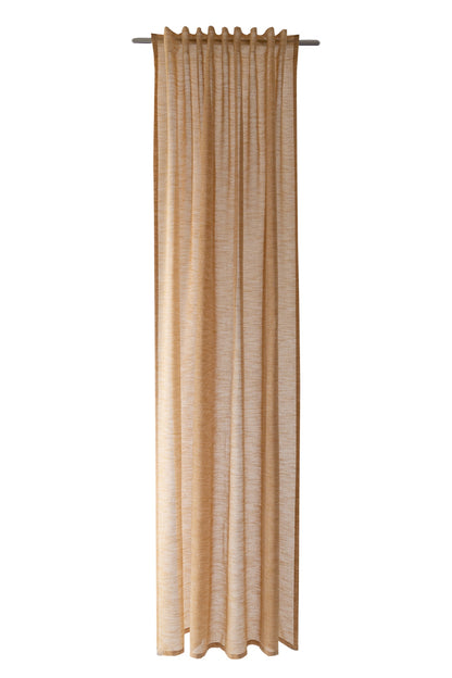 HOMING Schlaufenschal Oskar 140x245 Vorhang Wohnzimmer transparent safran Deko