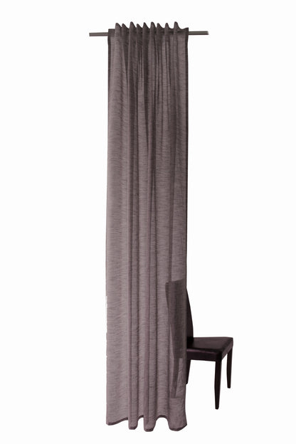 HOMING Schlaufenschal Oskar 140x245 Vorhang Wohnzimmer transparent berry Deko