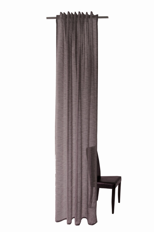 HOMING Schlaufenschal Oskar 140x245 Vorhang Wohnzimmer transparent berry Deko