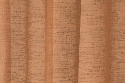 HOMING Schlaufenschal Oskar 140x245 Vorhang Wohnzimmer transparent ziegel Deko