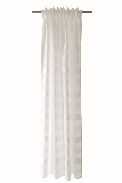 Homing Schlaufenschal verdeckt Lena 140x245 Vorhang Wohnzimmer transparent weiß