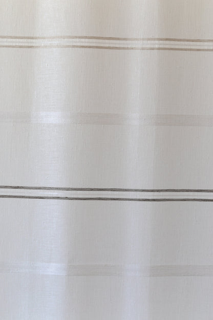 Homing Schlaufenschal Linus 140x245 Vorhang Wohnzimmer transparent weiß-grau