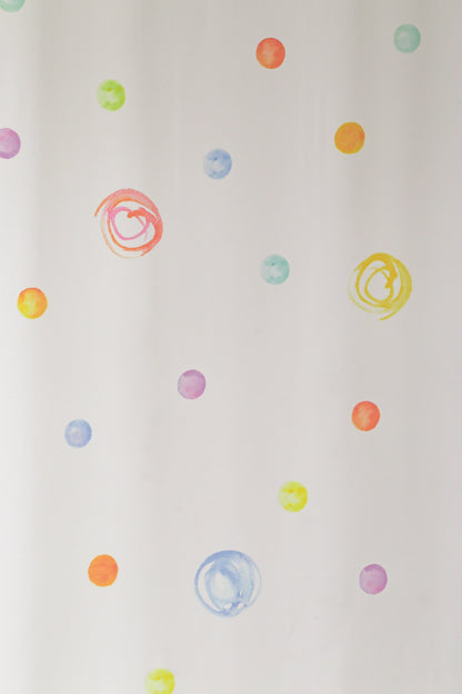Homing Schlaufenschal Bubble 140x245 Vorhang Kinderzimmer tranaparent multicolor