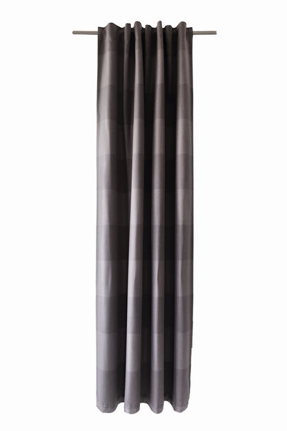 Homing Schlaufenschal Galdin Stripe 140x245cm Vorhang verdunkelnd grau Deko