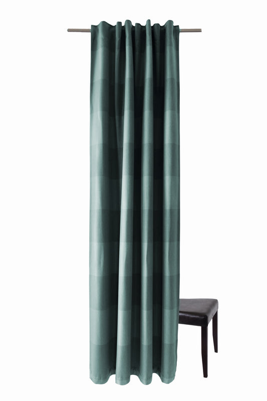 Homing Schlaufenschal Galdin Stripe 140x245 Vorhang Schlafzimmer petrol Gardine