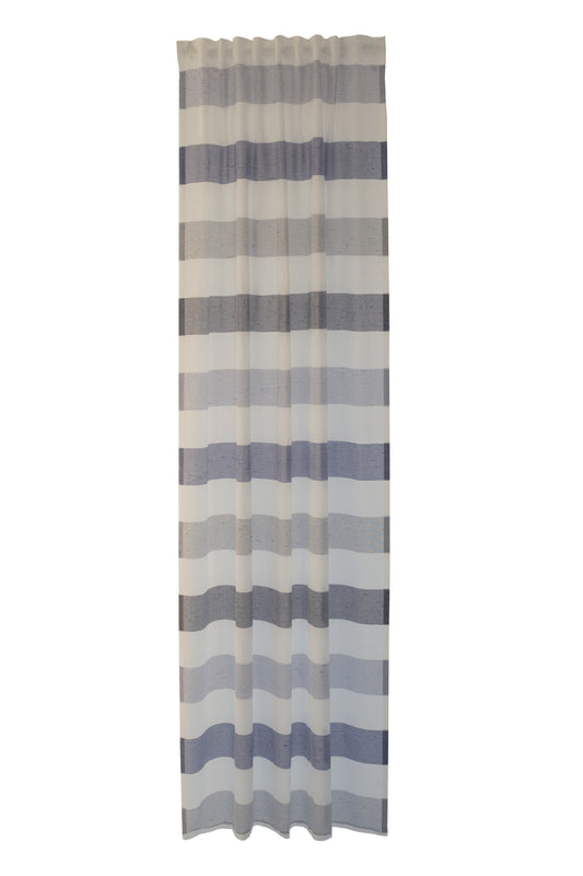 Homing Schlaufenschal Jaron 140x245 Vorhang Wohnzimmer halbtransparent blau