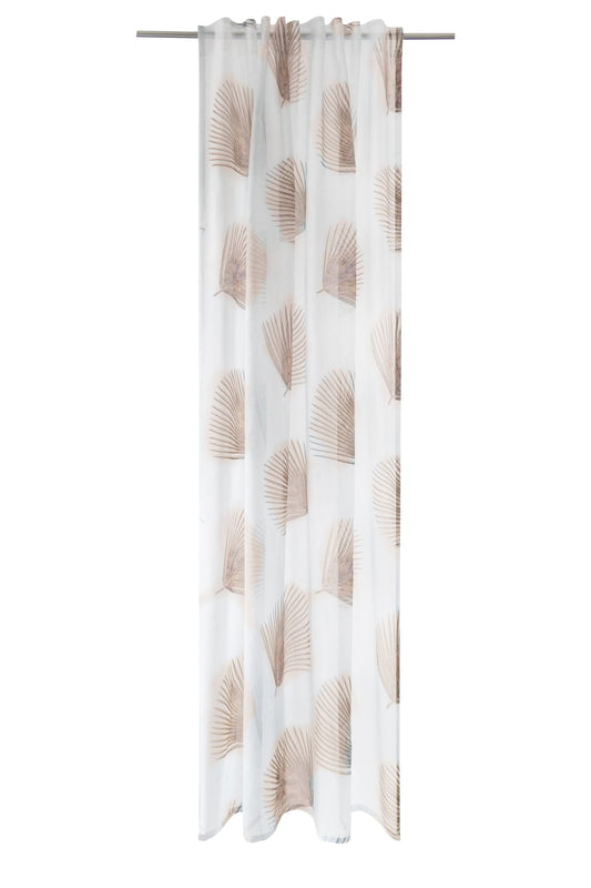 Homing Schlaufenschal Garvin 140x245 Vorhang Wohnzimmer transparent ziegel Deko