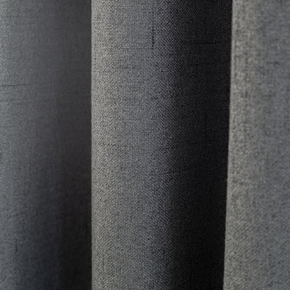 Homing Verdeckter Schlaufenschal Kjell 140x175 cm antrazit Vorhang Wohnzimmer