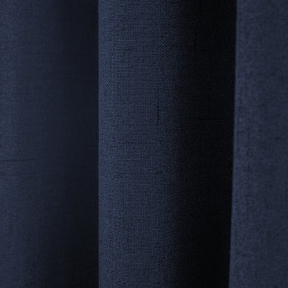 Homing Schlaufen Schal verdeckt Kjell 140x175cm blau Vorhang Vorhänge blickdicht