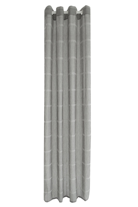 Homing Ösenschal Levi 140x245cm grau Vorhang Vorhänge Schlafzimmer lichfilternd
