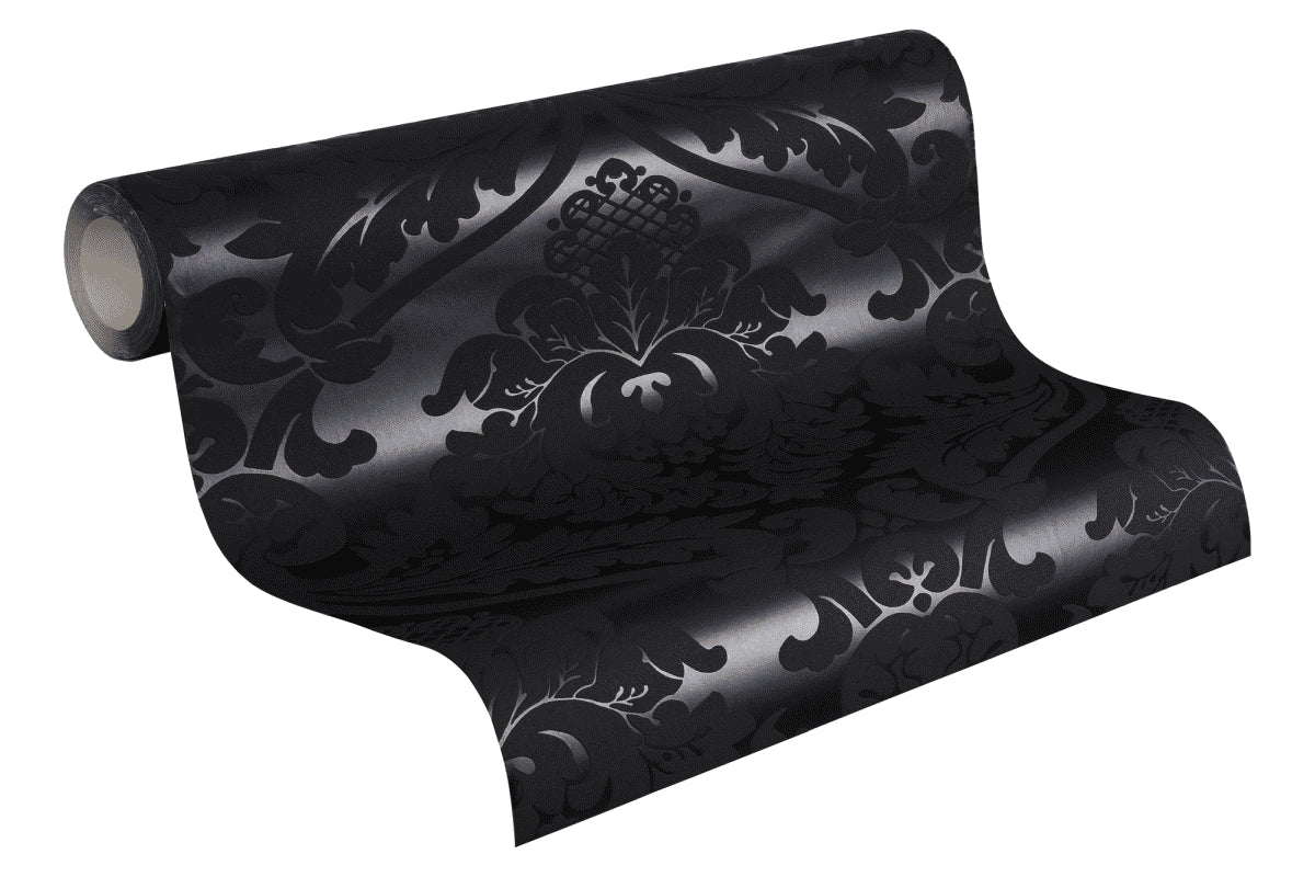A.S. Création Barocktapete Schwarz 552631 Tapete Black & White Wandtapete Design