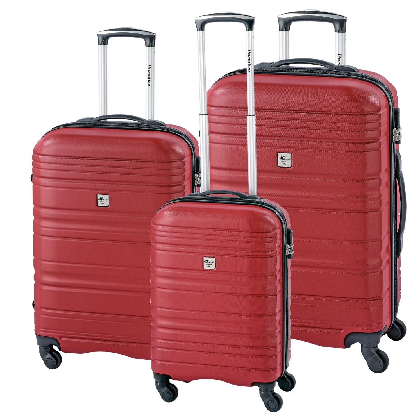 3tlg Reisekoffer Trolley Hartschale Koffer Set Travel Kofferset Rollen 360°