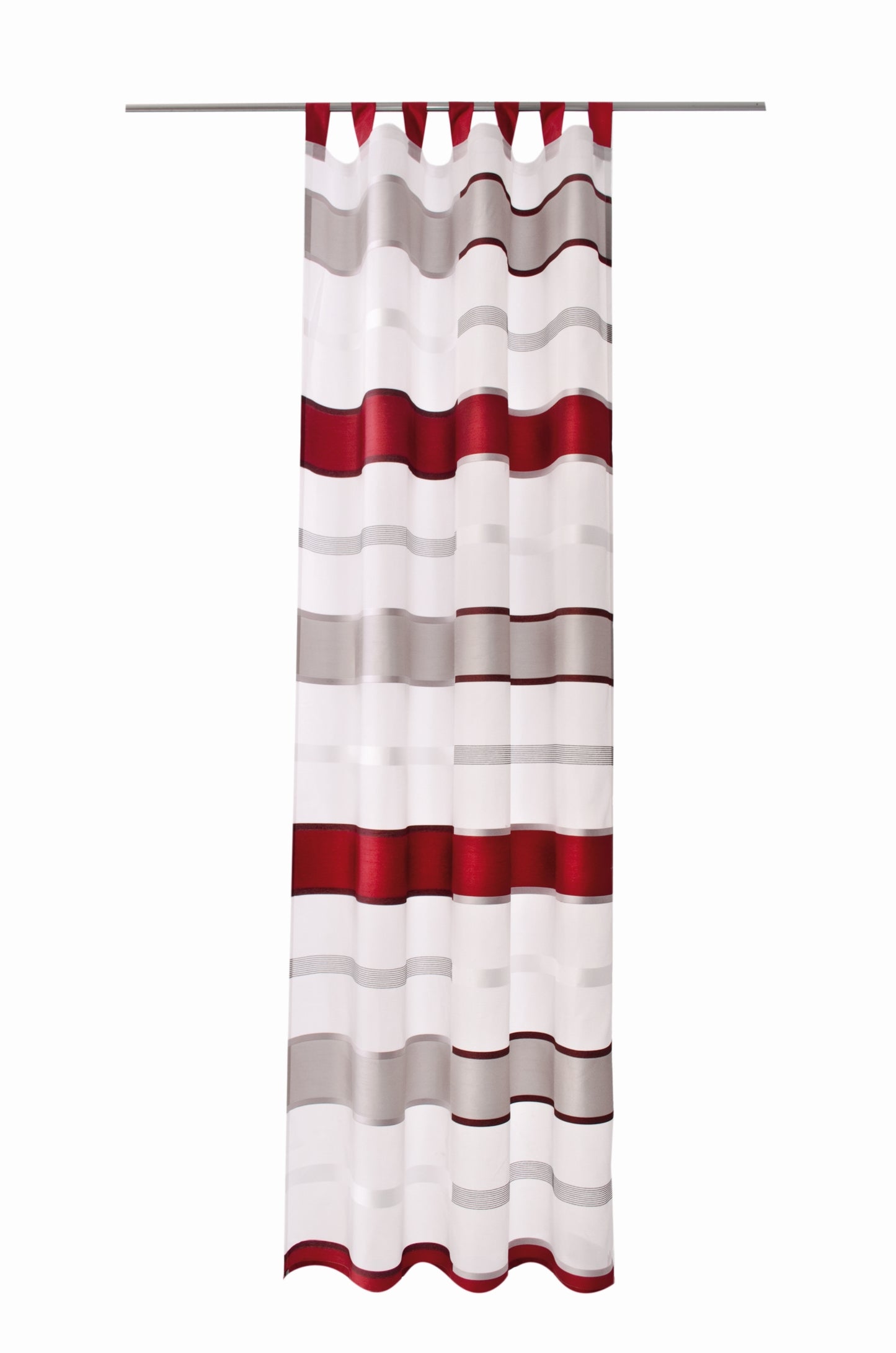 Homing Schlaufenschal Cosoria 140x245 Vorhang Wohnzimmer Deko transparent rot