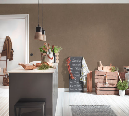 A.S. Création Unitapete Braun Vliestapete 562272 Wandtapete Tapete