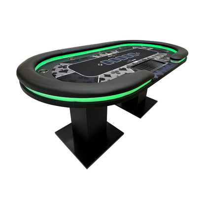 Pokertisch Royal für 9 Personen Spieltisch Pokerauflage Poker Kartenspiel Tisch