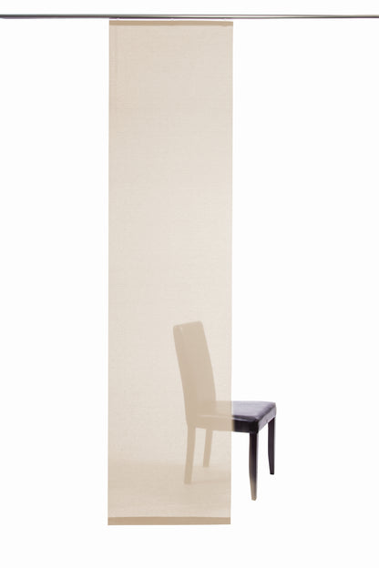Homing Flächenvorhang Manhatten 60x245cm creme Vorhang Wohnzimmer Schlafzimmer