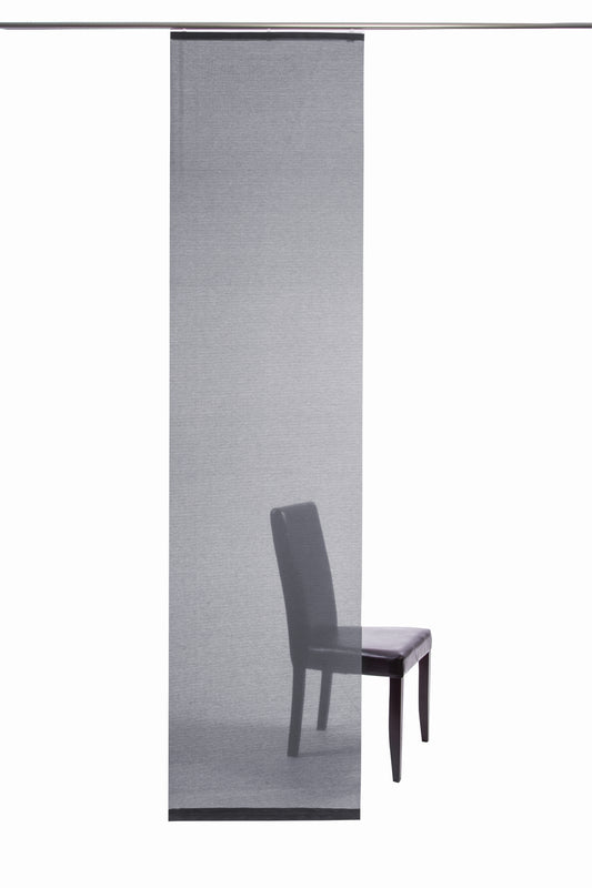 Homing Flächenvorhang Manhatten 60x245cm silber Vorhang Wohnzimmer Schlafzimmer