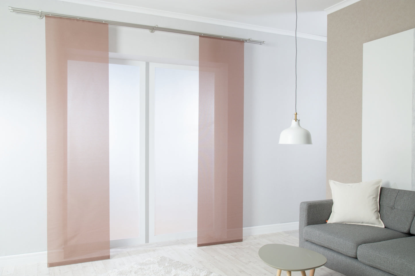 Homing Flächenvorhang Manhatten 60x245cm kupfer Vorhang Wohnzimmer Schlafzimmer