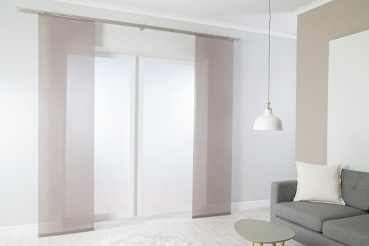 Homing Flächenvorhang Manhatten 60x245cm braun Vorhang Wohnzimmer Schlafzimmer