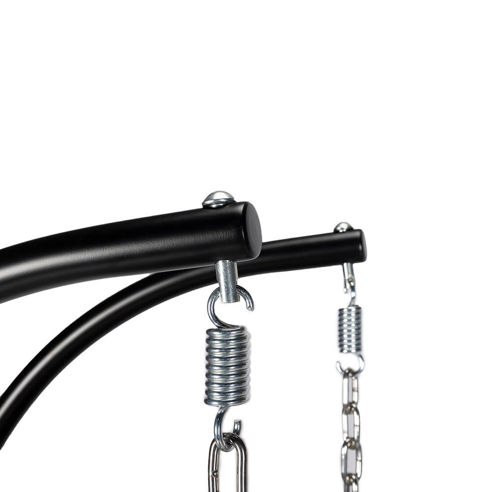 Korb Hängesessel Duetto mit Gestell + Kissen Hängestuhl Lounge Hängekorb Sessel