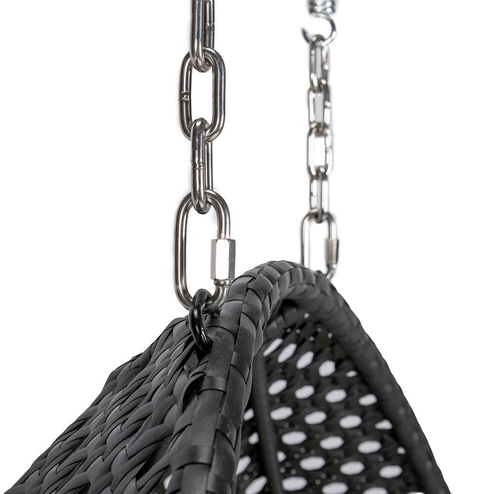 Korb Hängesessel Duetto mit Gestell + Kissen Hängestuhl Lounge Hängekorb Sessel