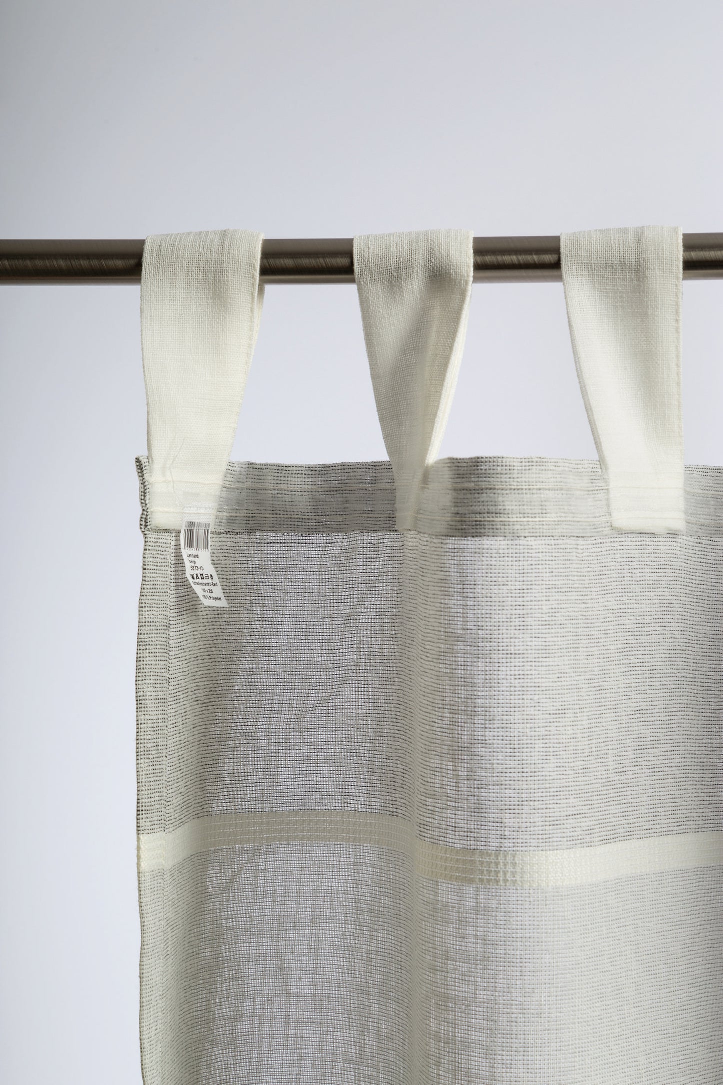 Homing Schlaufenschal Lennardt 140x245 Vorhang Wohnzimmer transparent beige