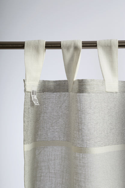 Homing Schlaufenschal Lennardt 140x245 Vorhang Wohnzimmer transparent beige