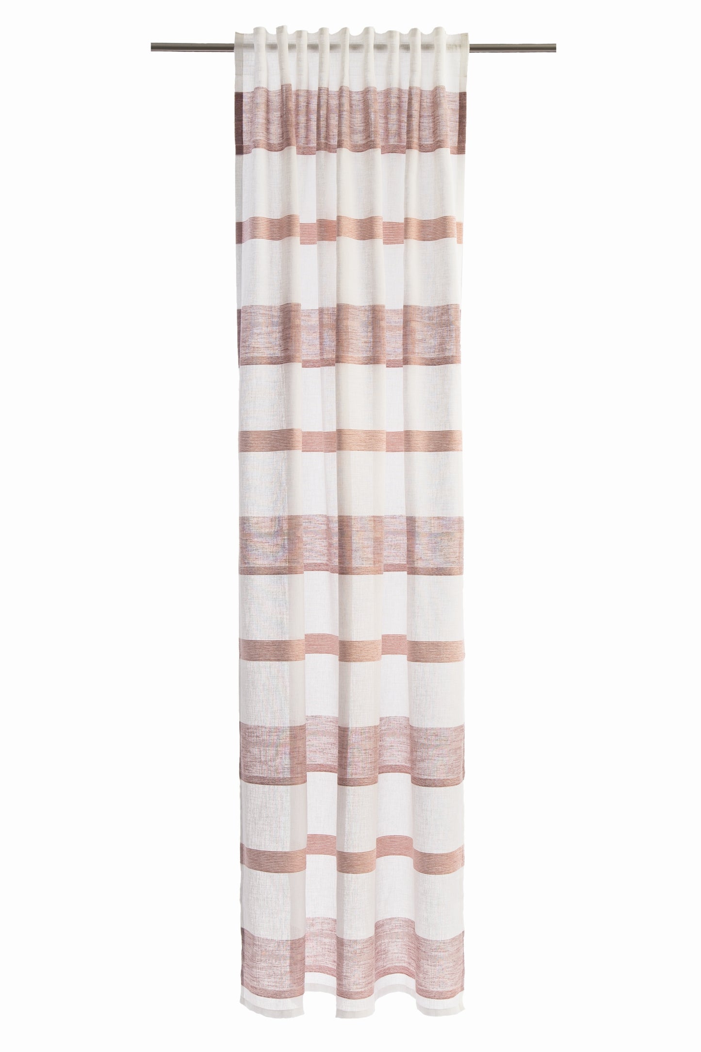 Homing Schlaufenschal Lea 140x245 Vorhang Wohnzimmer halbtransparent rose Deko