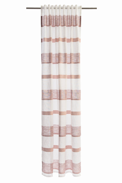 Homing Schlaufenschal Lea 140x245 Vorhang Wohnzimmer halbtransparent rose Deko