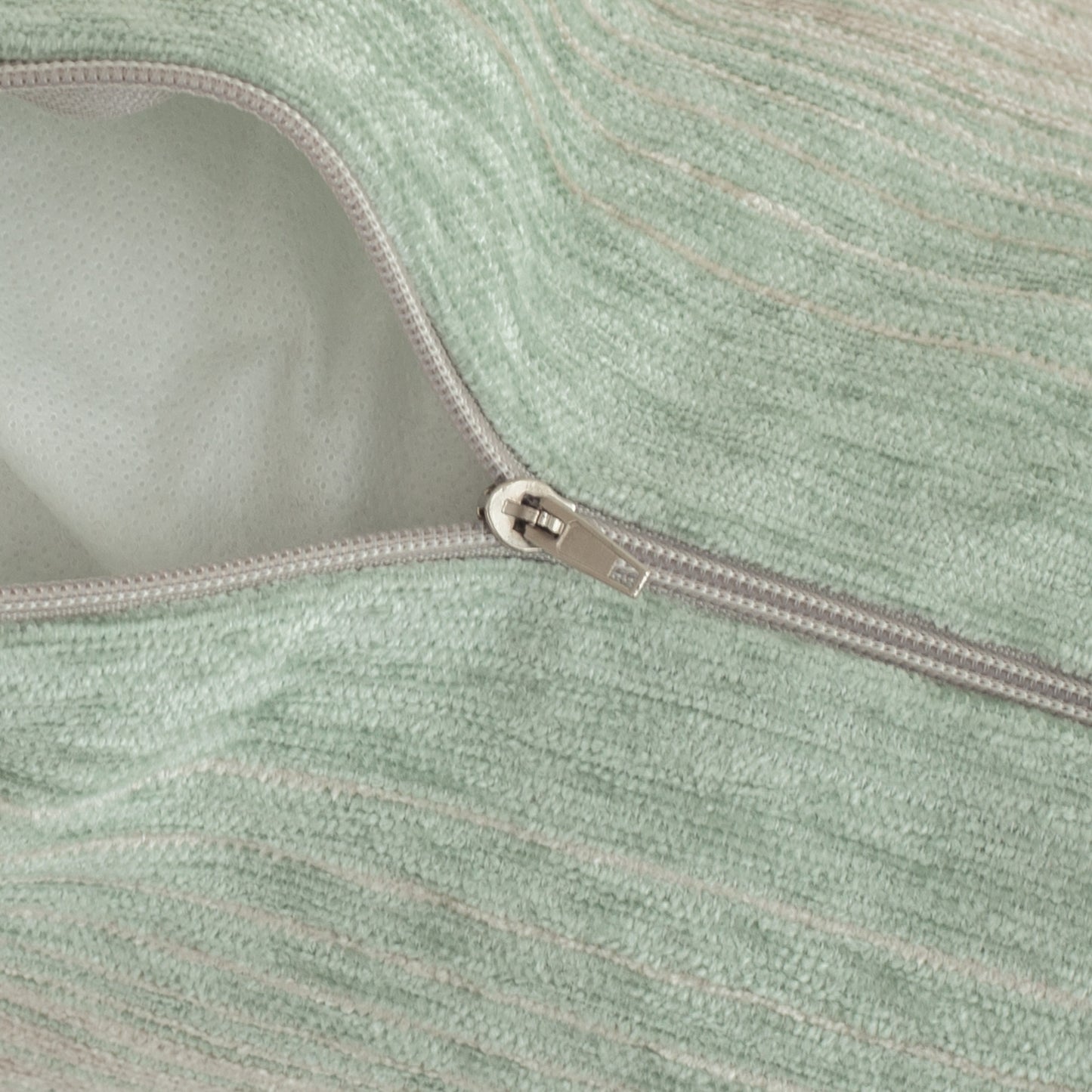 Homing Kissenhülle Linn 50x50 weiß grün Kissen Bezug Wohnzimmer Gestreift Deko