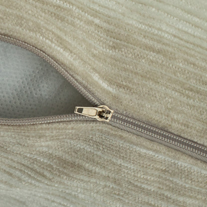 Homing Kissenhülle Linn 50x50 weiß braun Kissen Bezug Wohnzimmer Gestreift Deko